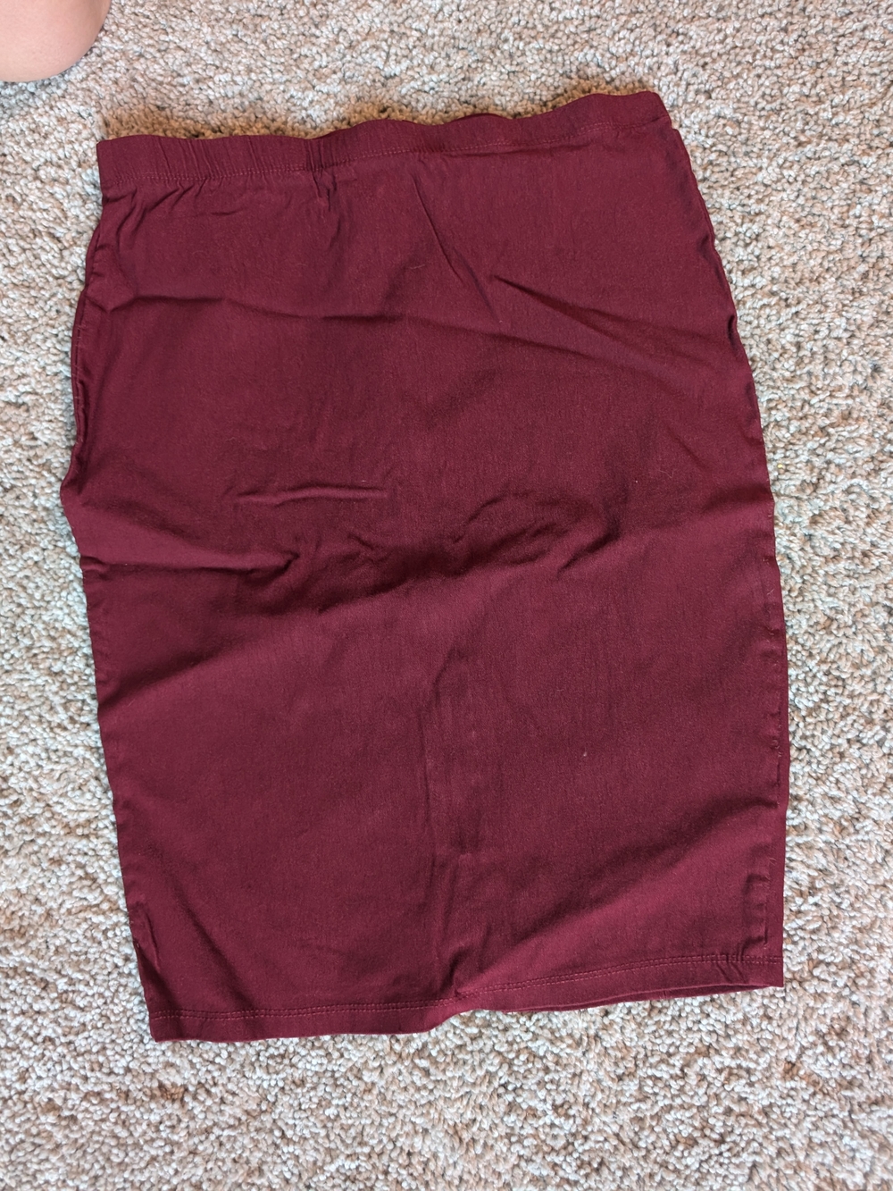 Classic Maroon Pencil Skirt